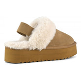 Colors of California Platform Slipper Tan